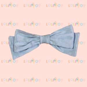 MOÑO TAFETA AZUL CIELO