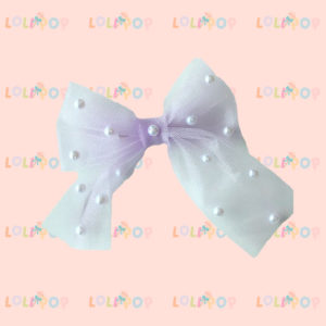 MOÑO TUL COLOR LILA