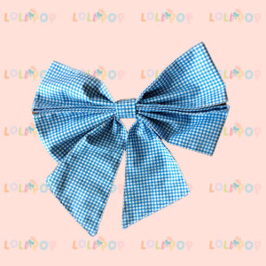 MOÑO CUADRO CHICO AZUL