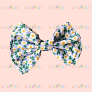 MOÑO DOBLE MORADO FLOR