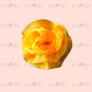 FLOR ORGANZA AMARILLO