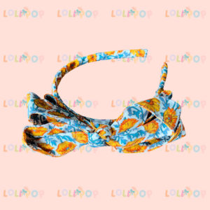 DIADEMA FLOR AMARILLO Y AZUL