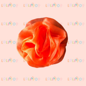 FLOR ORGANZA NARANJA