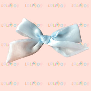 MOÑO ORGANZA AZUL CIELO