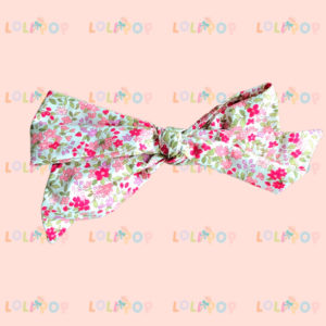 MOÑO LAZO FLOR ROSA