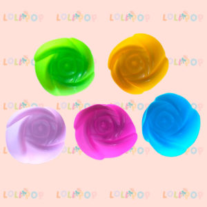 6 PZAS MOLDES DE SILICÓN  FLOR