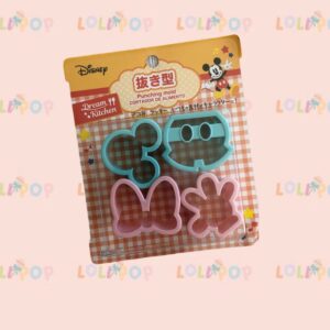 Cortadores minnie y mickey pequeños en cajita