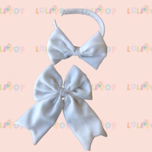 MOÑO+DIADEMA VELVET (APLICA CUALQUIER COLOR)