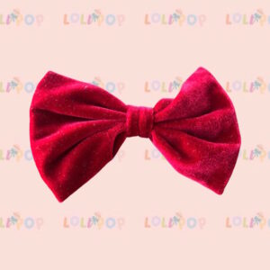 MOÑO ROJO VELVET SENCILLO