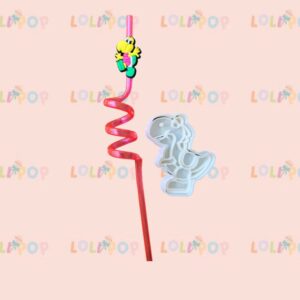 Yoshi (Mario bross) popote y cortador