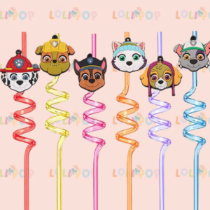 POPOTES PAW PATROL Y  FIGURITAS DECORATIVAS (6 PZAS)