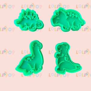 Cortadores DINOSAURIO 4 PZAS