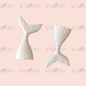 Contenedor cola de sirena rosa (2 pzas)