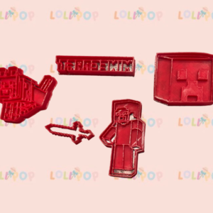 CORTADORES MINECRAFT 5 PIEZAS