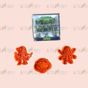 SET TURTLES PICKS Y CORTADORES ( TORTUGAS NINJA)