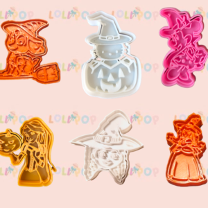 HALLOWEEN  CORTADORES NIÑA 6 PZAS