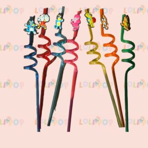 POPOTES Y FIGURITAS DECORATIVAS BLUEY 7 PZAS