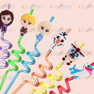 POPOTES Y FIGURAS DECORATIVAS FROZEN (6 pzas)