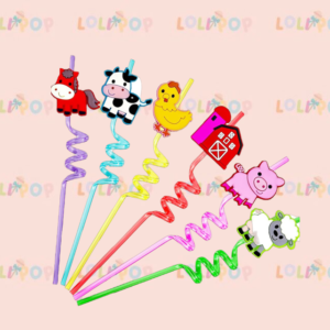 POPOTES Y FIGURITAS DECORATIVAS GRANJA (6 PZAS)