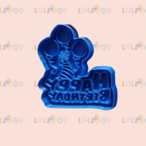 CORTADOR CUMPLEAÑOS  HAPPY BIRTHDAY GLOBOS