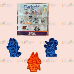 HALLOWEEN SET BLUEY CORTADORES Y PICKS