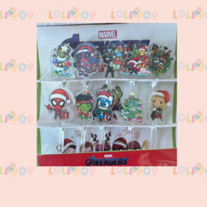 PICKS ACRILICO SUPERHEROES NAVIDAD